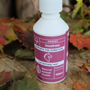 bottle of Imustress for stress in horses